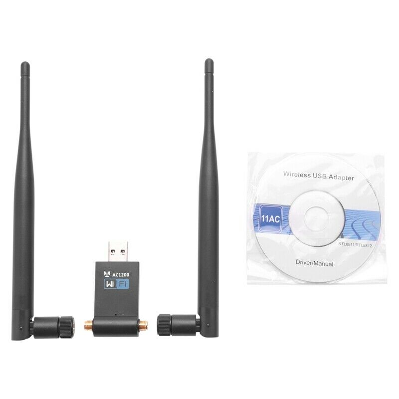 Wireless Usb Wifi Adapter, 1200Mbps Dual Band 2.4Ghz/300Mbps 5Ghz/867Mbps DualR7