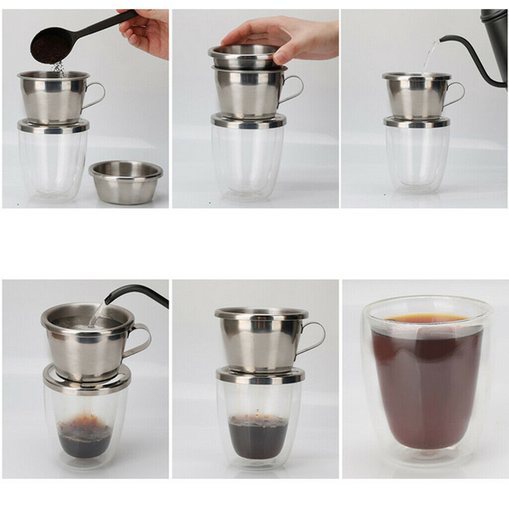 Stainless Steel Coffee Filter with Holder And Handle