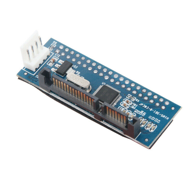 Ata To Serial Sata Card Converter 40-Pin Ide Female To Sata 22-Pin Male Adapter