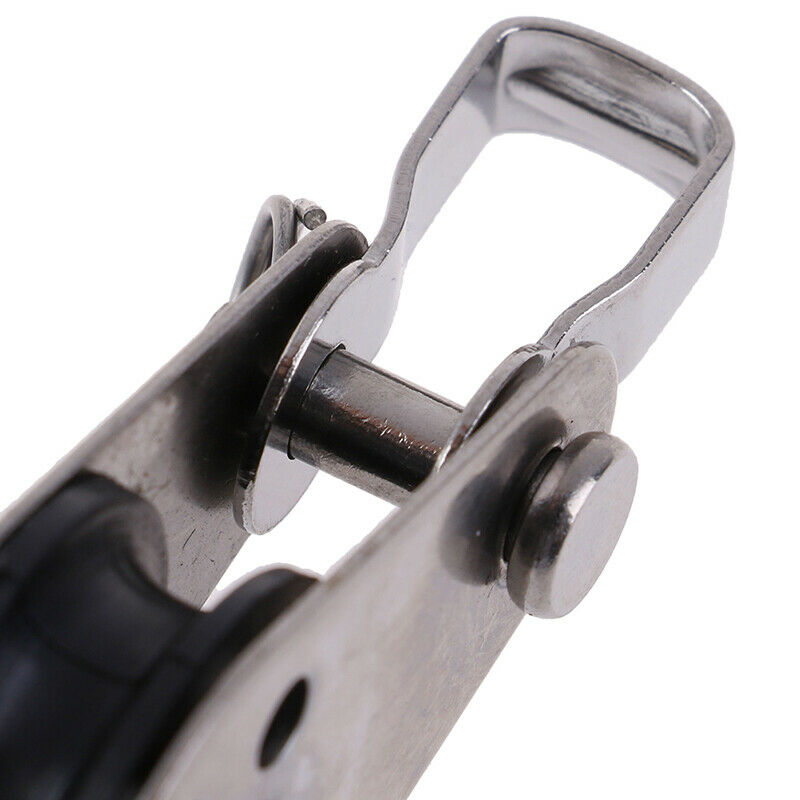 1Pc Stainless Steel 316 Pulley Block Rope Runner Kayak Boat  Anchor Troll Tt