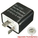 2x Flasher Switch Relay with Car LED Light Bulbs