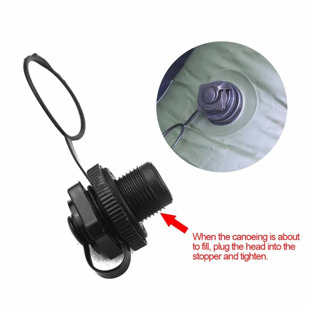 Black Air Gas Screw Valve Cap Replacement For Inflatable Boat Dinghy Kayak Canoe