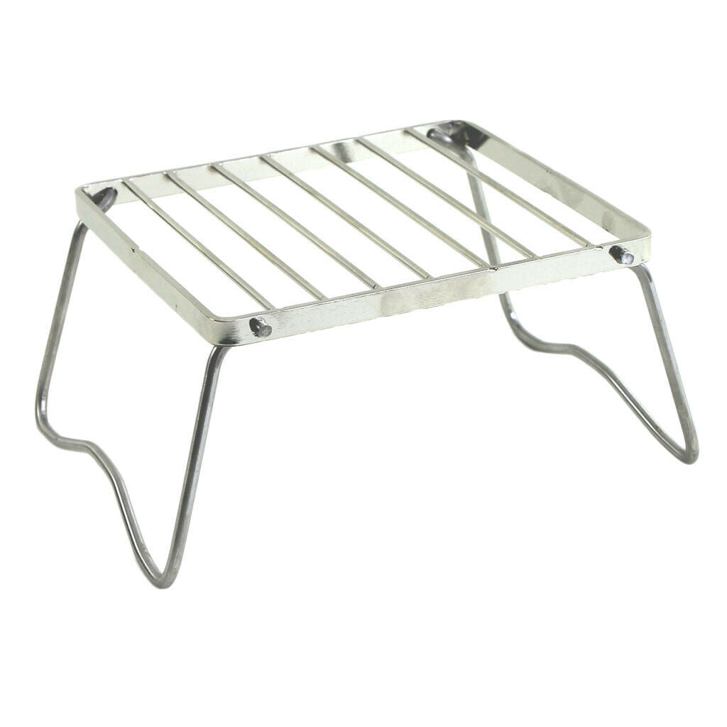 Portable Folding Stove Stand Rack Outdoor Camping Pot Bracket Picnic BBQ