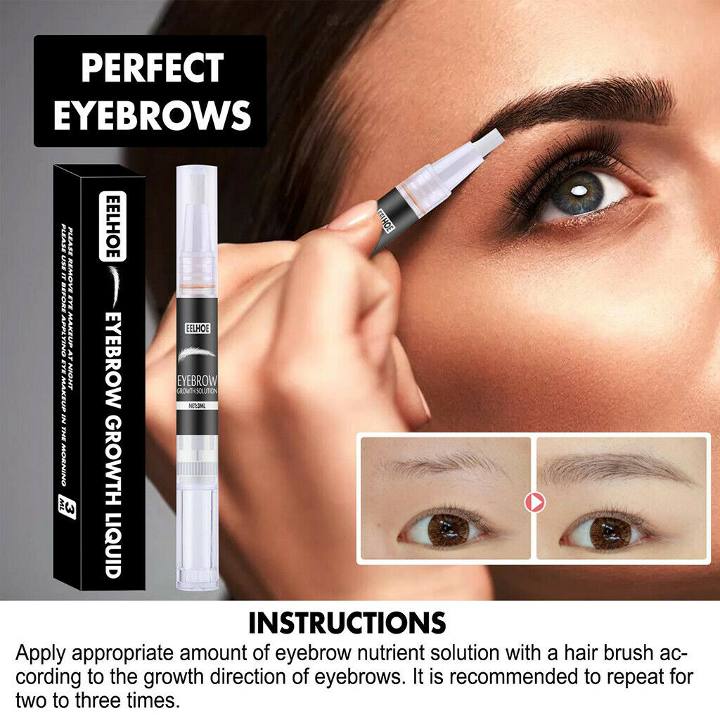 Eyebrow Growth Serum Boost Enhancer Liquid Thicker Longer Regrowth Beauty
