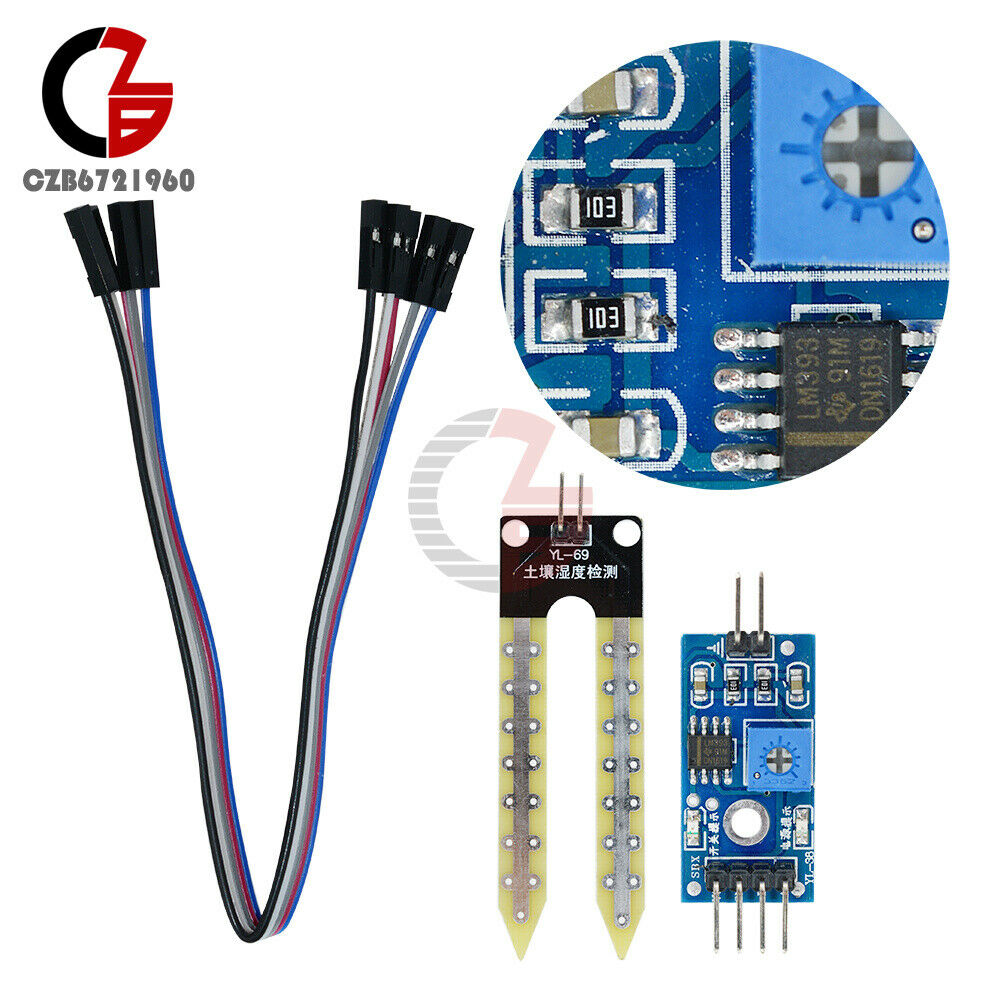 Soil Hygrometer Humidity Detection Soil Moisture Water Sensor Module For Arduino