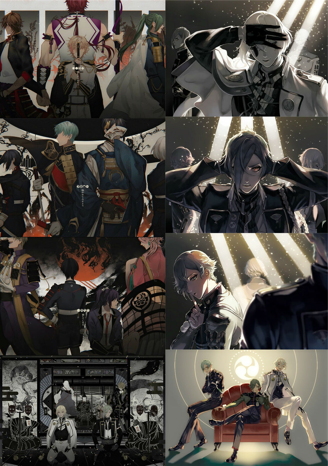 Touken Ranbu   Polypropylene 8 Piece Wall A3-poster