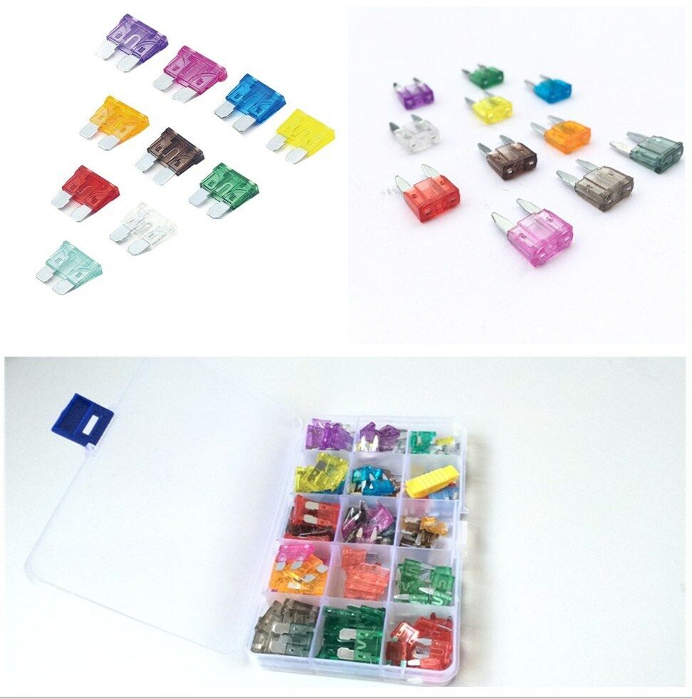 165X Aassorted ATC/MINI Low Profile Mini Blade Fuse ATC APR Fuse for Car
