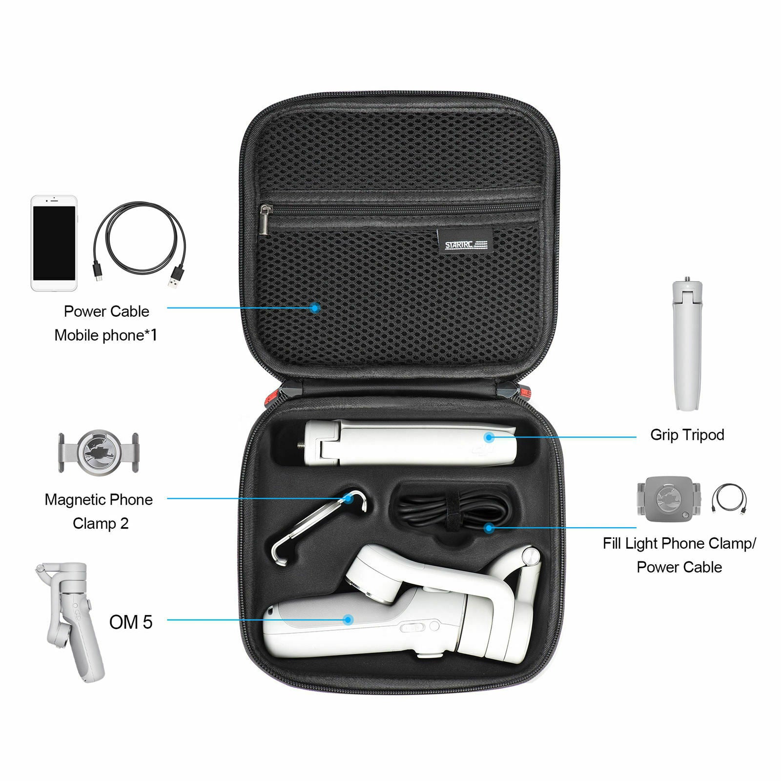 Carrying Case Storage Bag Travel Durable Tripod Dustproof Case for DJI