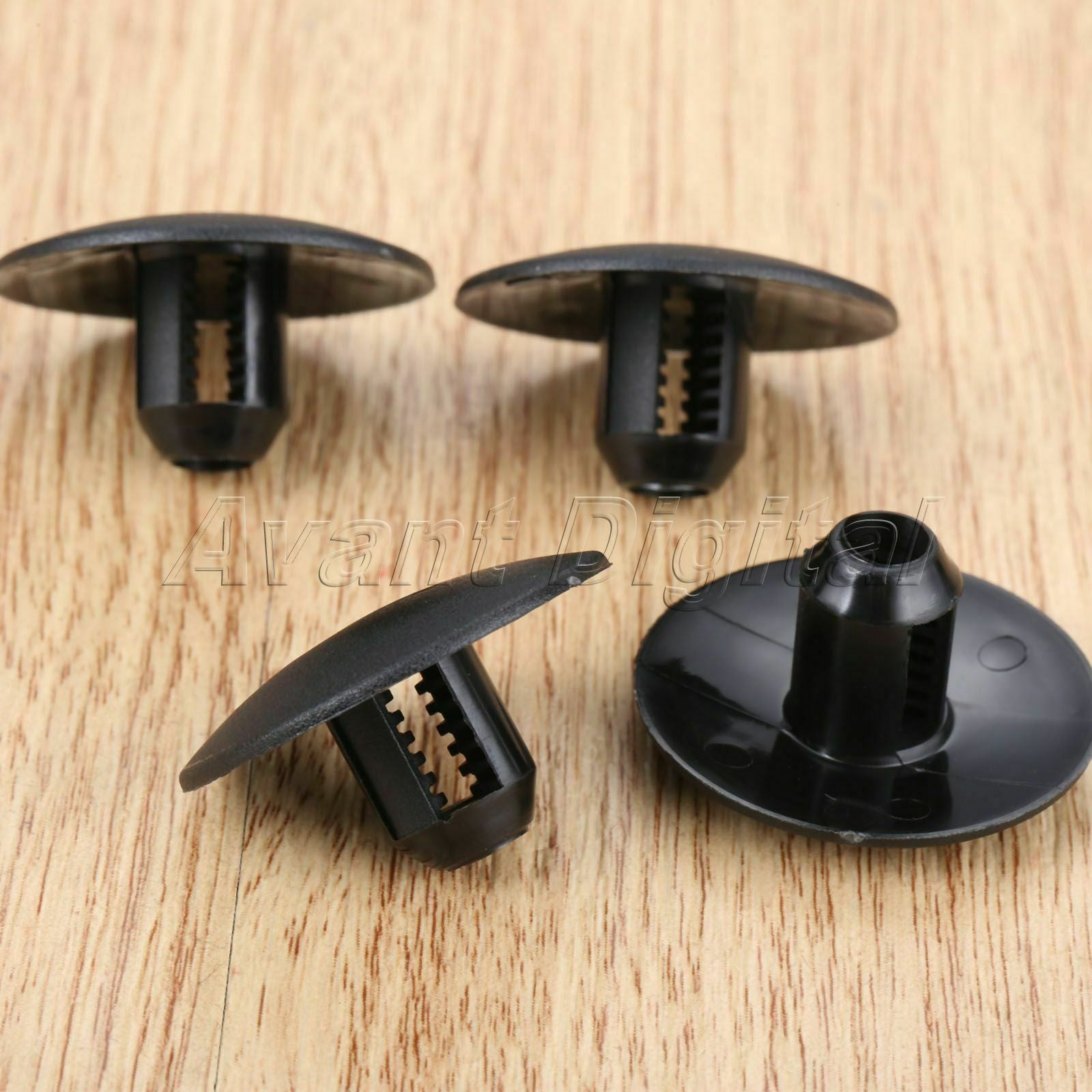 Auto 25Pcs Fender Bumper Clips Trim Fasteners Fit for Peugeot 408 307 206 Black