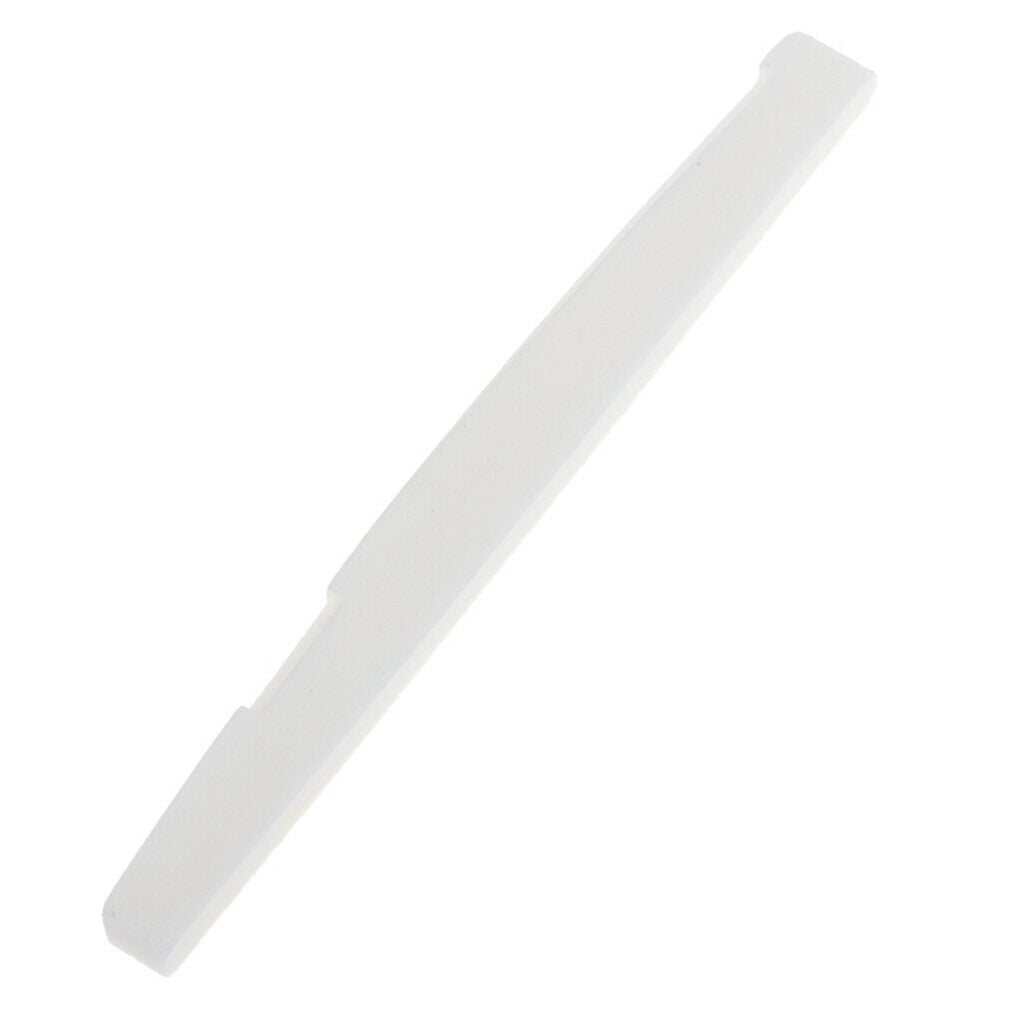 2Pcs Guitar Bone Bridge Saddle and Nut Real Cattle Bone Folk Guitar Replacement