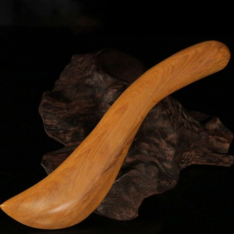 1PC Fragrant Wood Scraping Board S-shaped Wooden Scraper Massager Gua Sha.l8