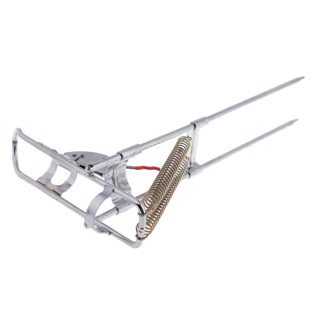 Stainless Steel Fishing Rod Holder Rack with Automatic Tip-Up Hook Setter,