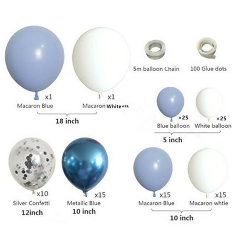 Macaron Blue Ocean Decoration Latex Balloon Birtay Party Supplies Balloon ChZ2Z7