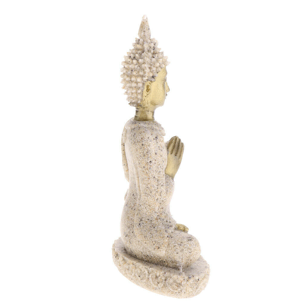 Oriental Asian Buddha Statue Sandstone Sculptures for Home Office Decoration