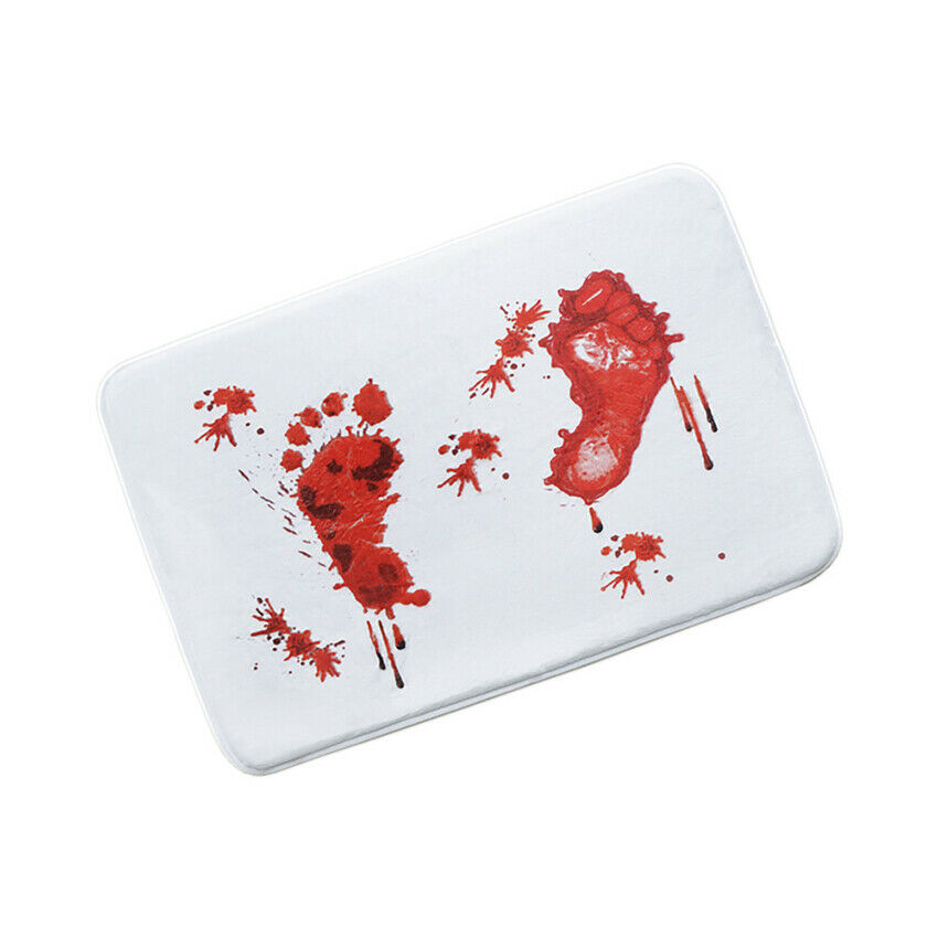 Halloween Horror Bloody Footprint Floor Mats Scare Your Friends Bloody mat