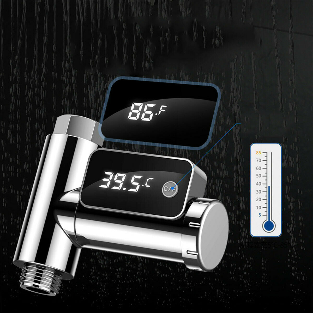 Led Display Home Water Shower Kitchen Thermometer Temperature Meter Monitor