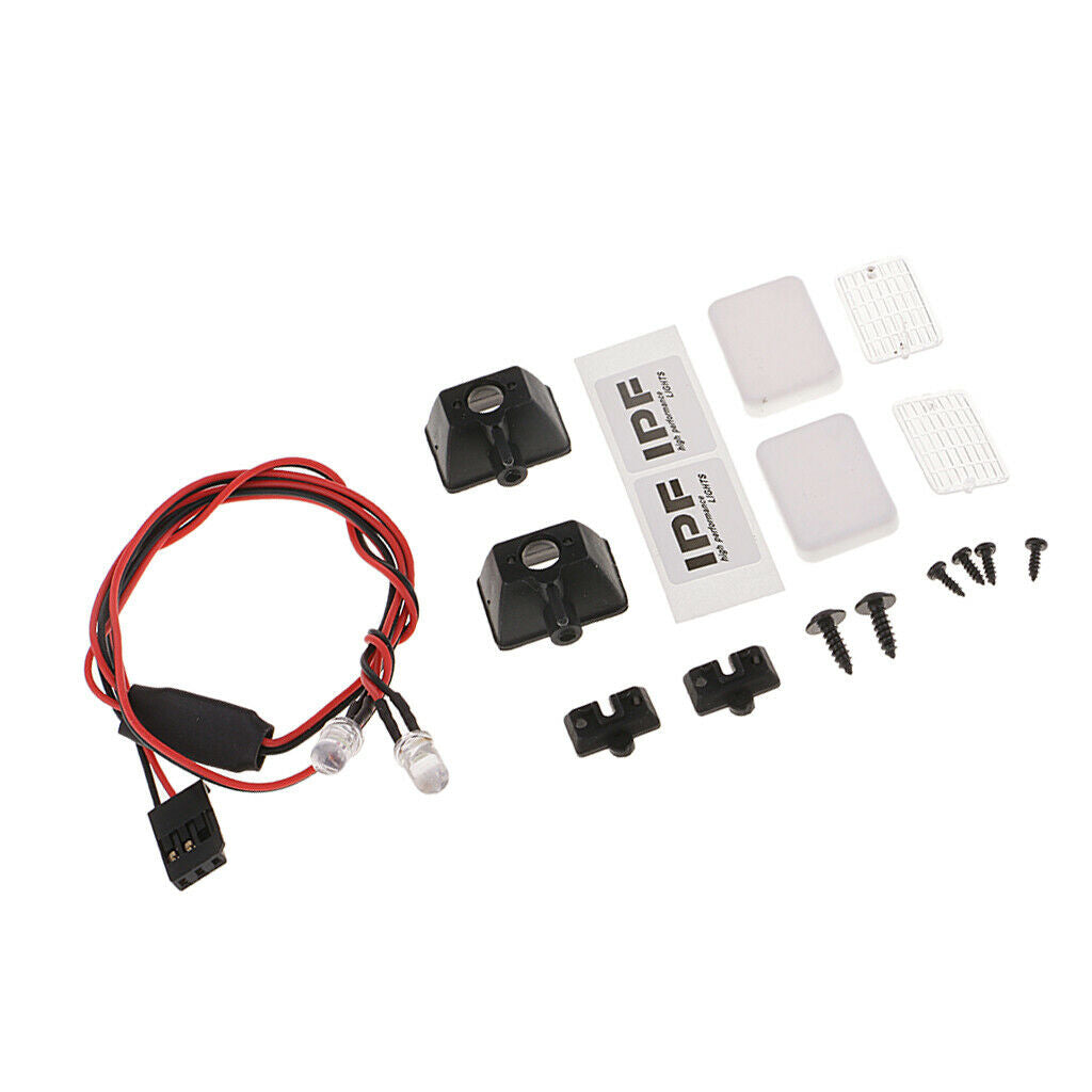 1/10 Scale RC Car LED Lamp Lights 2Pc for RC4WD  HSP HPI DIY Accessory