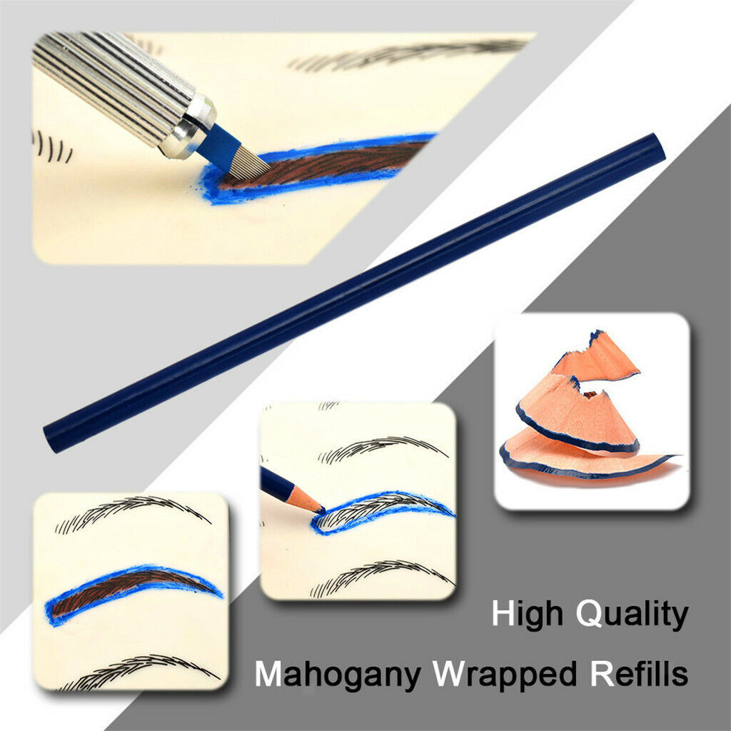 Eyebrow Makeup Microblading Kit Tattoo Needle Pen Practice Skin Set Red