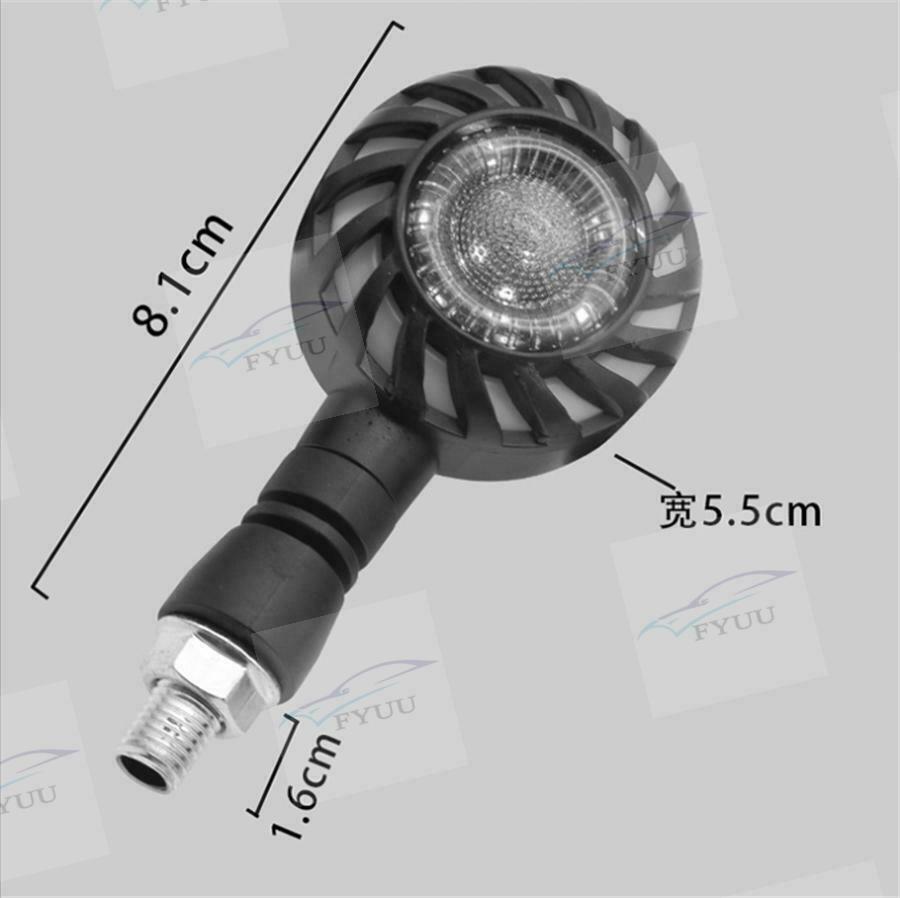 4x Motorcycle LED Flowing Rotating Indicator Flasher Lamp DRL Braking Tail Light