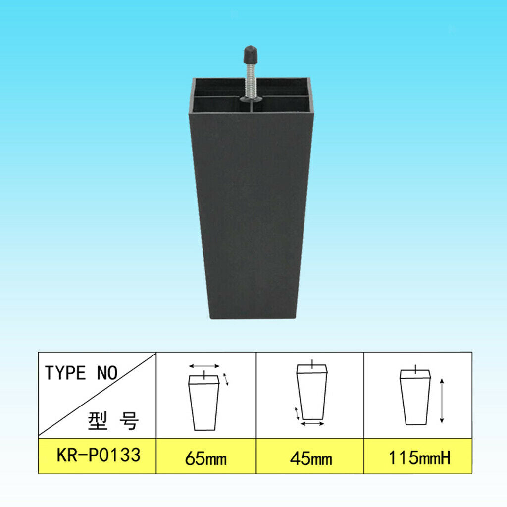 4x Sofa Legs Tapered Furniture Sofa/Chair/Couch Replacement Legs Square Feet