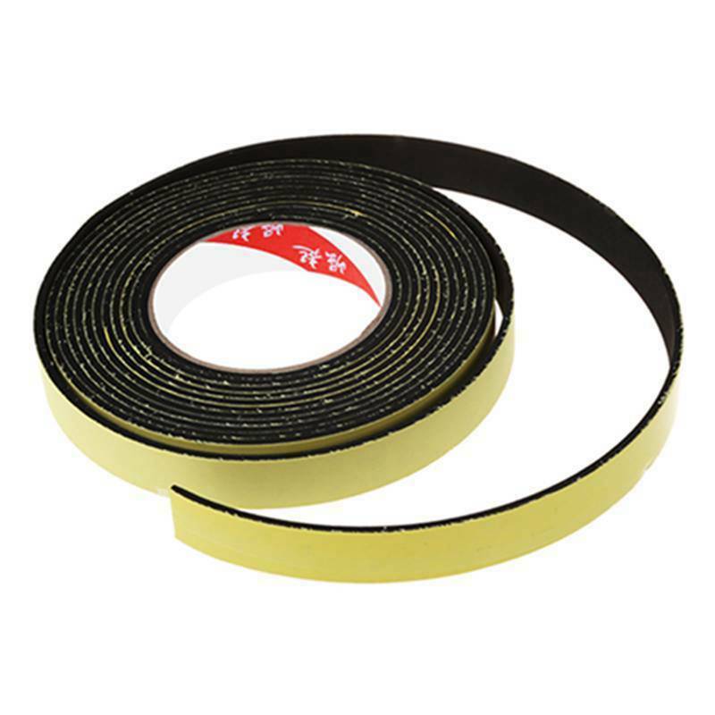 5m Black Single Sided Self Adhesive Foam Tape Closed Cell 20mm Wide x 3mm ThicF7