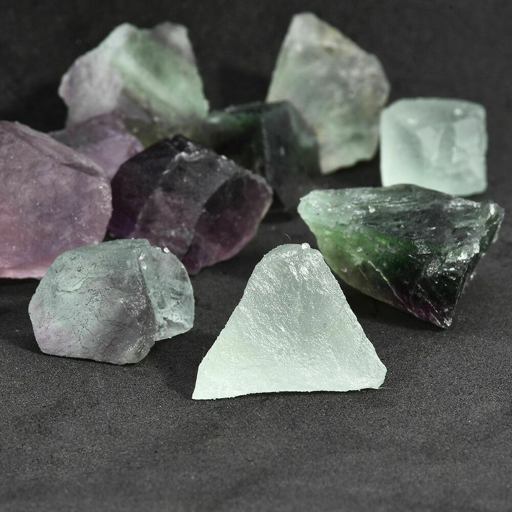 100g Natural Rough Fluorite Healing Stone Quartz Crystal Specimen Mineral Rock..