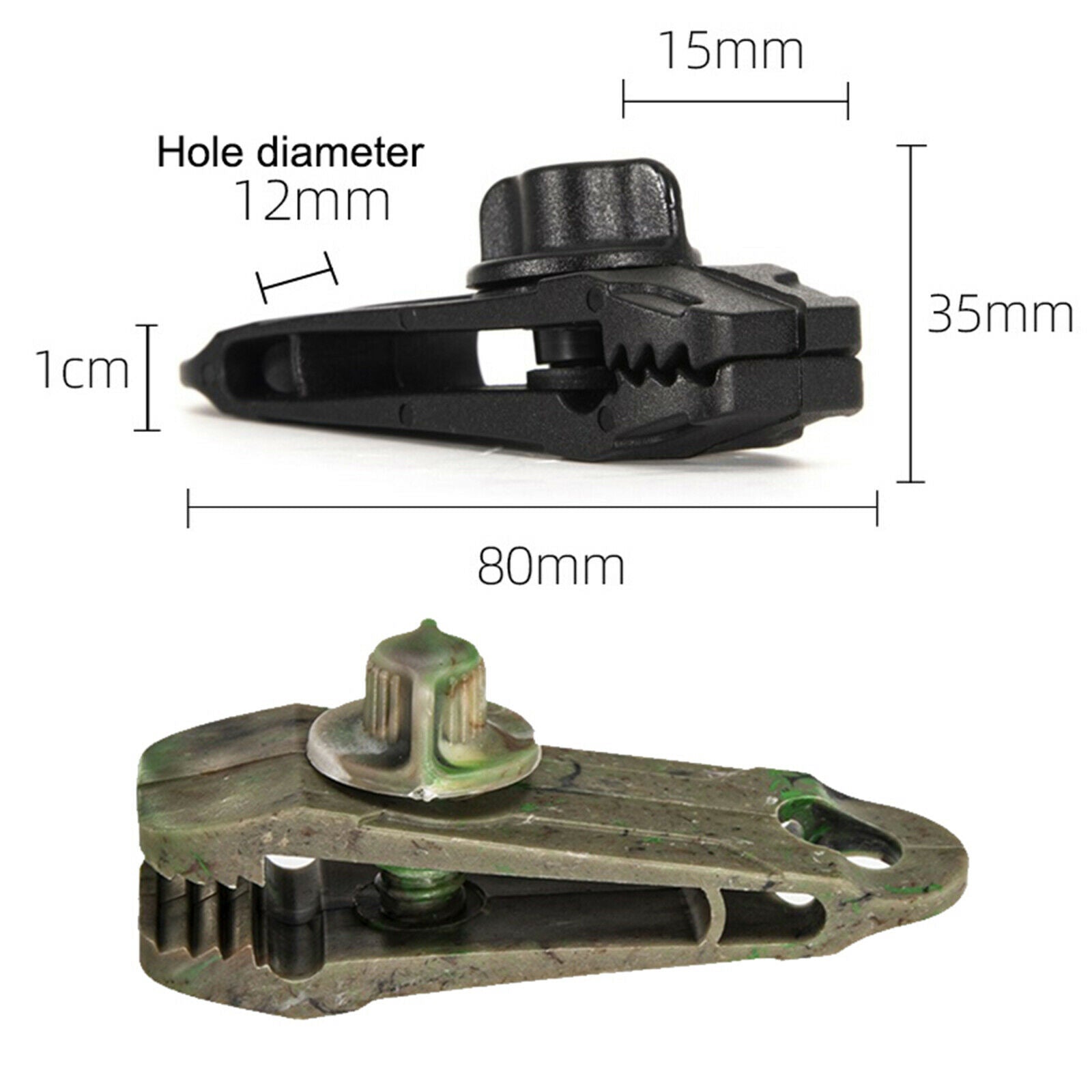 Reusable Tent Tarp Tarpaulin Clip Clamp Thumb Screw Heavy Duty for Camping