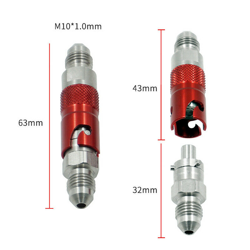 AN3 Universal Motorcycle Hydraulic Brake Light Switch Bolt Thread Pitch Connect