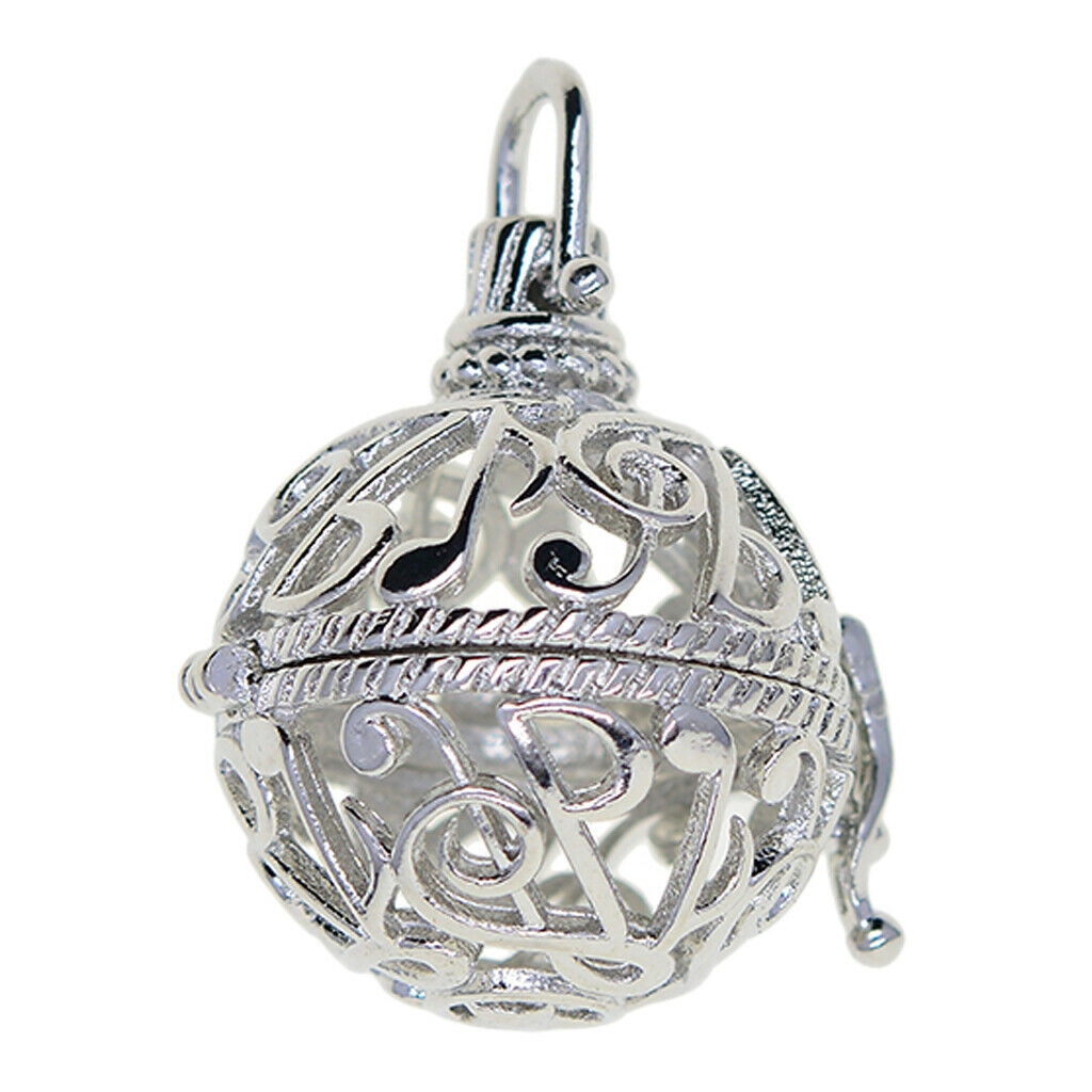 Musical Symbols Beads Cage Pendant Locket Charm for DIY Necklace Pendant