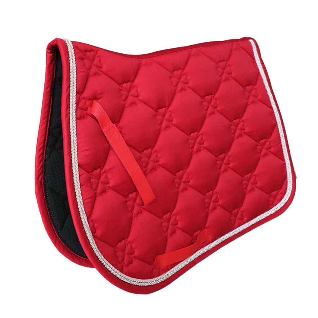 Lots 2 Saddle Pad Equestrian Bareback Jumping Performance Equipment Red+Blue