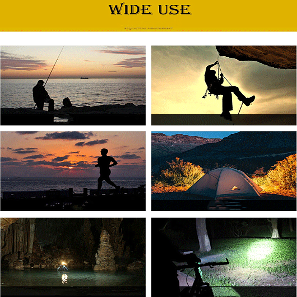 12000LM USB Rechargeable LED Headlamp Bright Headlight Waterproof Flashlight~