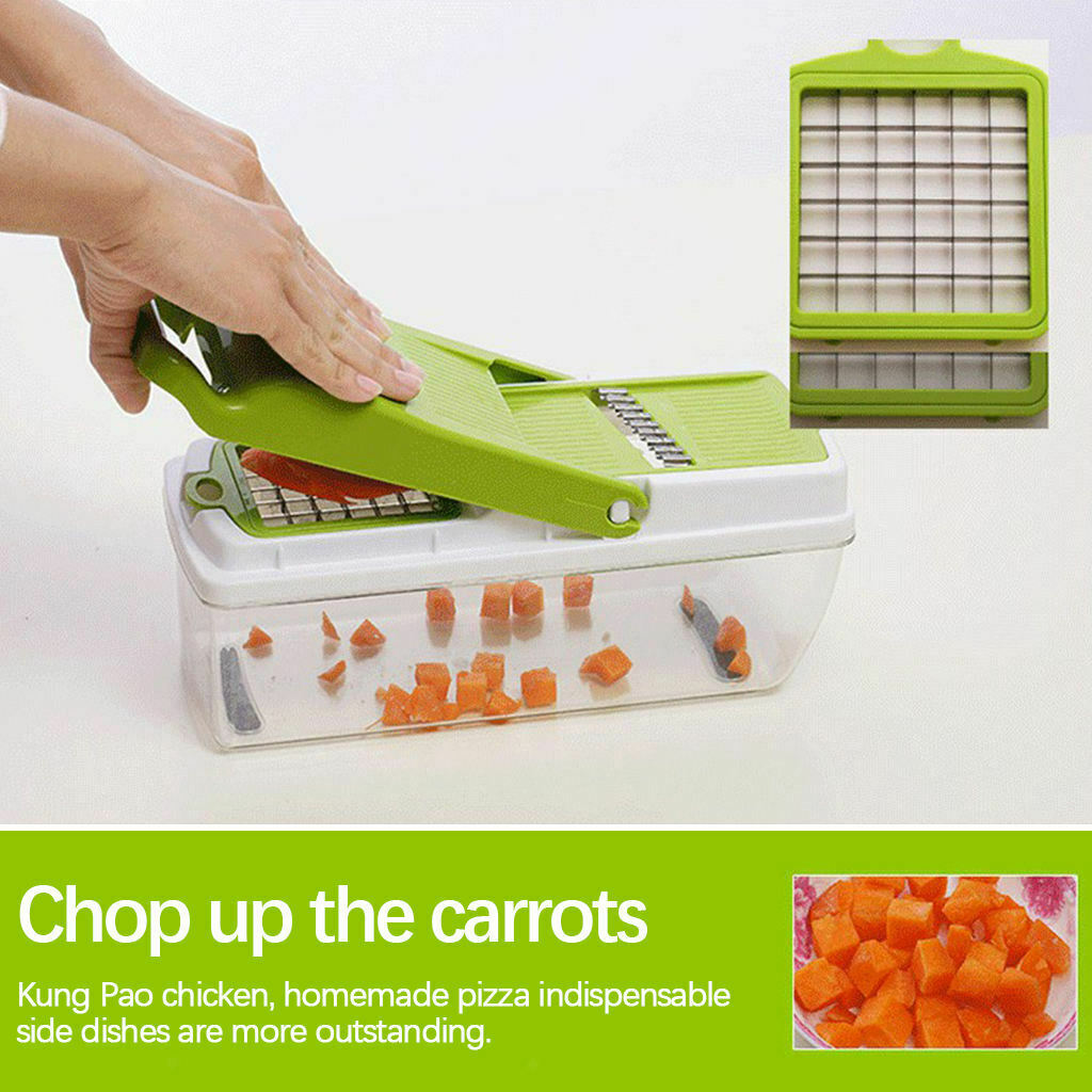 Multifunction Vegetable Chopper Recipe Grater Heavy Duty Veggie Slicer Dicer