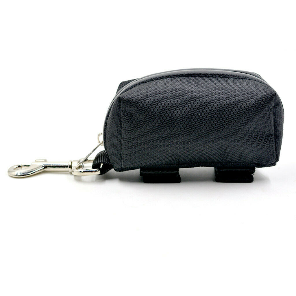 Dog Walking Portable Poo Bags Pet Support Bag Disposable W / HASP Metal Black