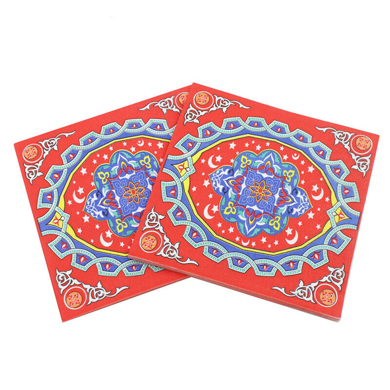 Eid Mubarak Ramadan Decoration Paper Napkin Muslim Facial Tissue u