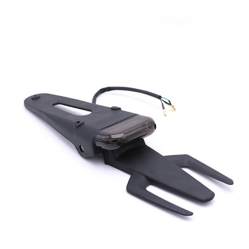 Retro Off-road Dirt Motorcycle Smoke Trident Style  Rear Fender Brake Tail Light