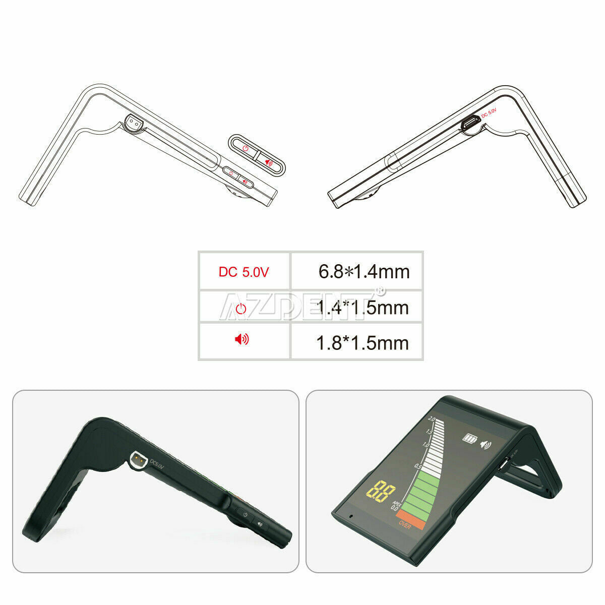Dental Electronic Root Canal Finder Apex Locator Apex-X Endo Measurement 3.2 LCD