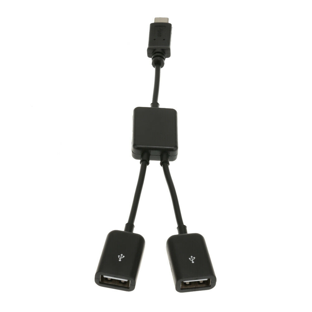USB 3.1 Type-C OTG HUB Cable 2 in 1 USB C 3.1 Male to Female Plug Cable Hub @