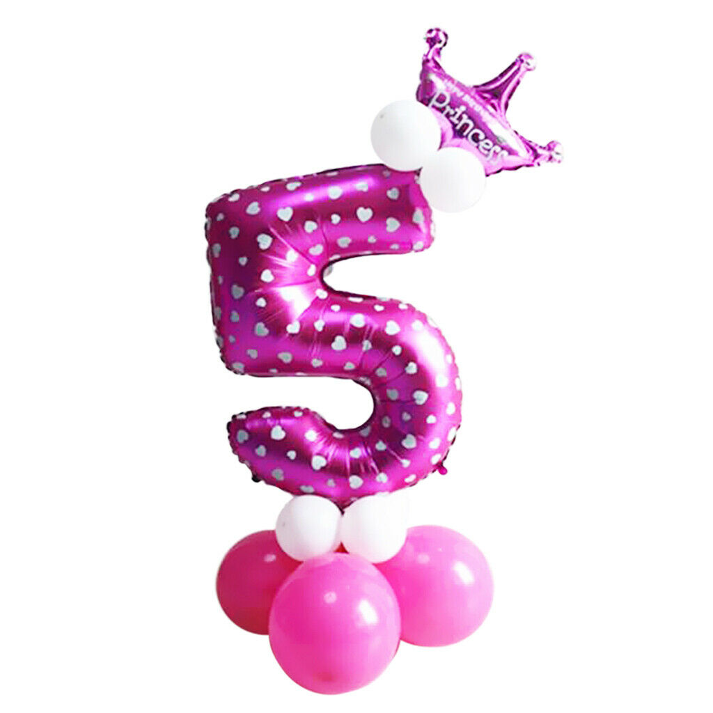 2 Set Balloons  Number Long Balloons And Latex Balloons for Home Party Ornament