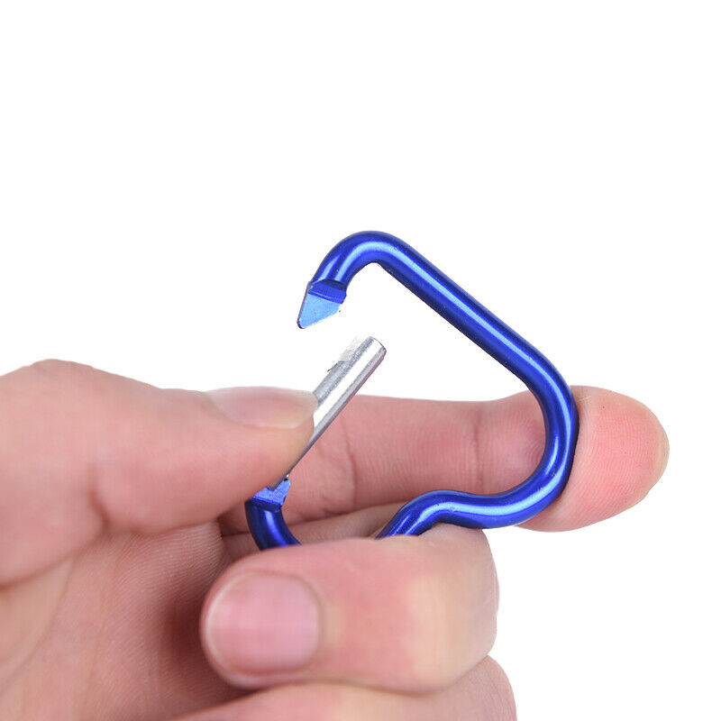 Aluminum Alloy Heart-shaped Camping Carabiner Clip Keychain Climbing Key .l8