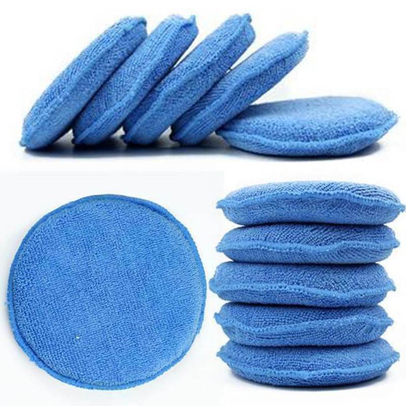 10pcs 5" Car Buffing Pads Polishing Sponge Buffer Set Waxing Foam Polisher Kit