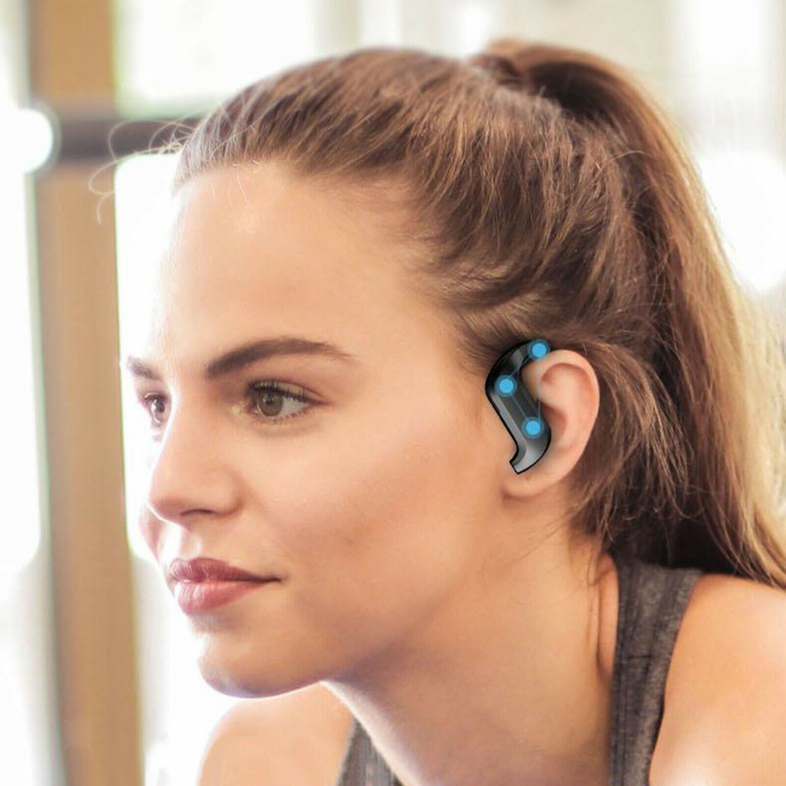 Waterproof Wireless Earphones 9D HiFi Stereo Bass Ear Hook