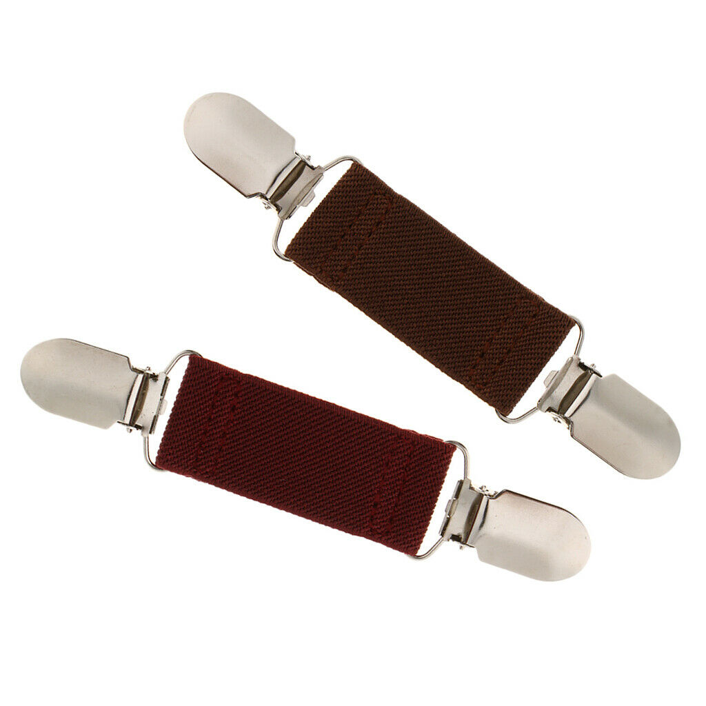2 Pack Casual Shirt Collar Dress Cinch Sweater Cardigan Clip Clasps Clothing