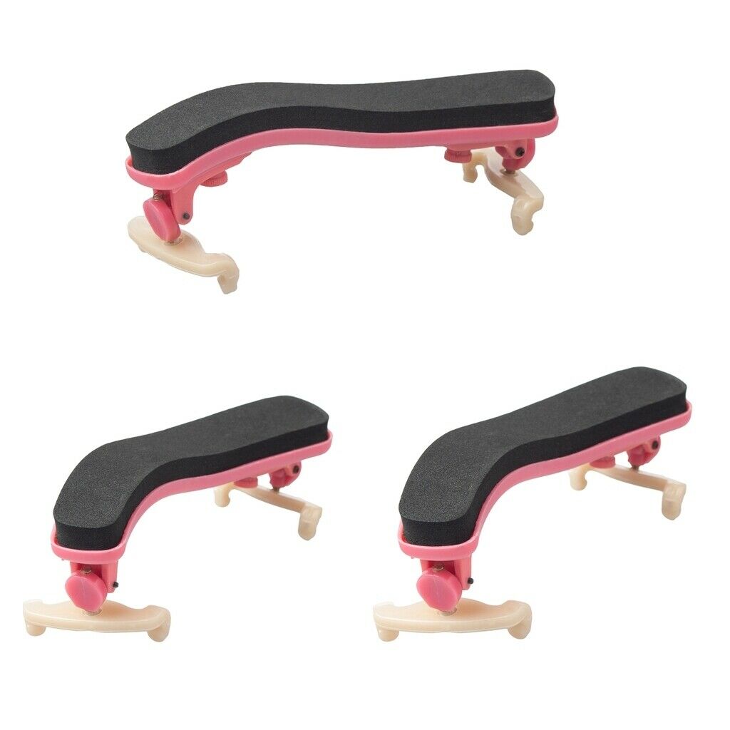 3Pcs 1/2 1/4 Violin Shoulder Pads Rest Pads Holder Violin Pad for Violin DIY