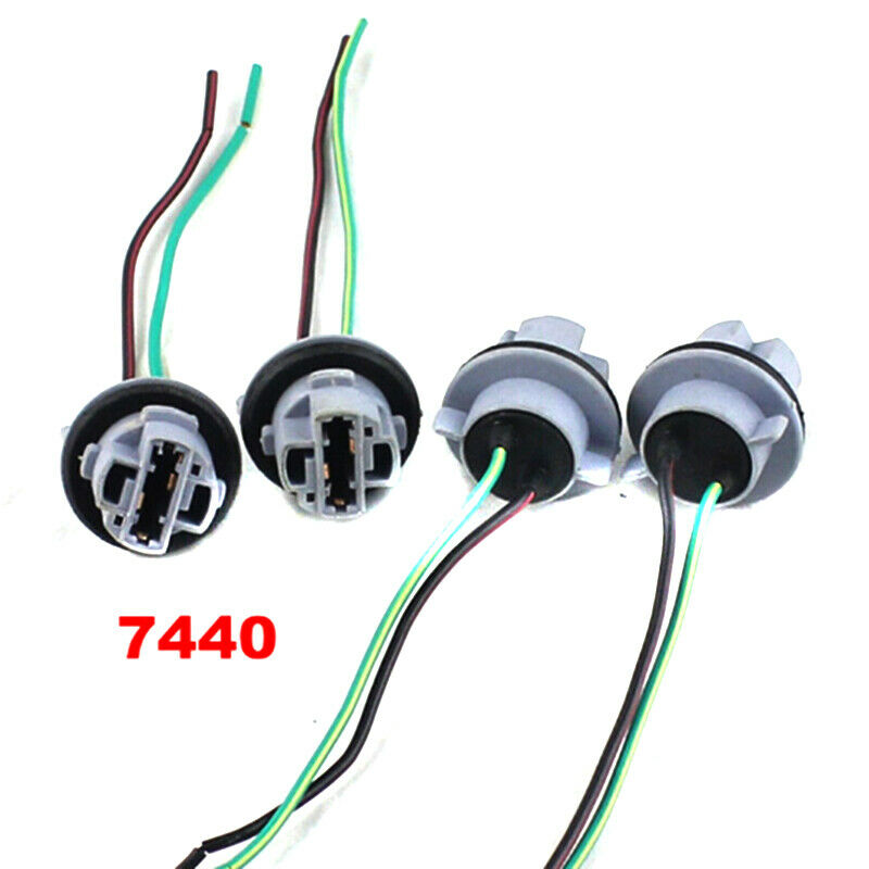 2x 7440 T20 Female Brake Turn Signal Bulb holder Socket adapter Wiring Ha.l8
