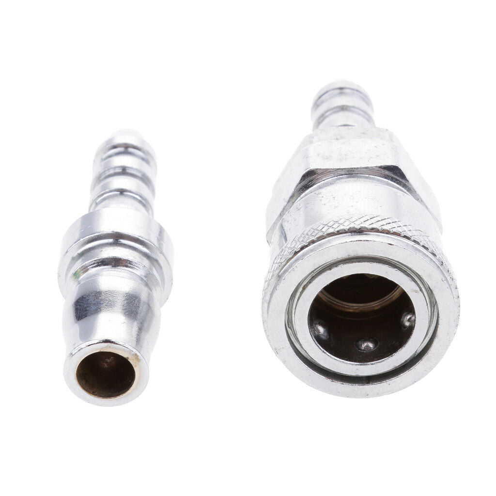 Hose Air Pneumatic Quick Coupler Connector Barb Socket Fittings 20SH+20PH