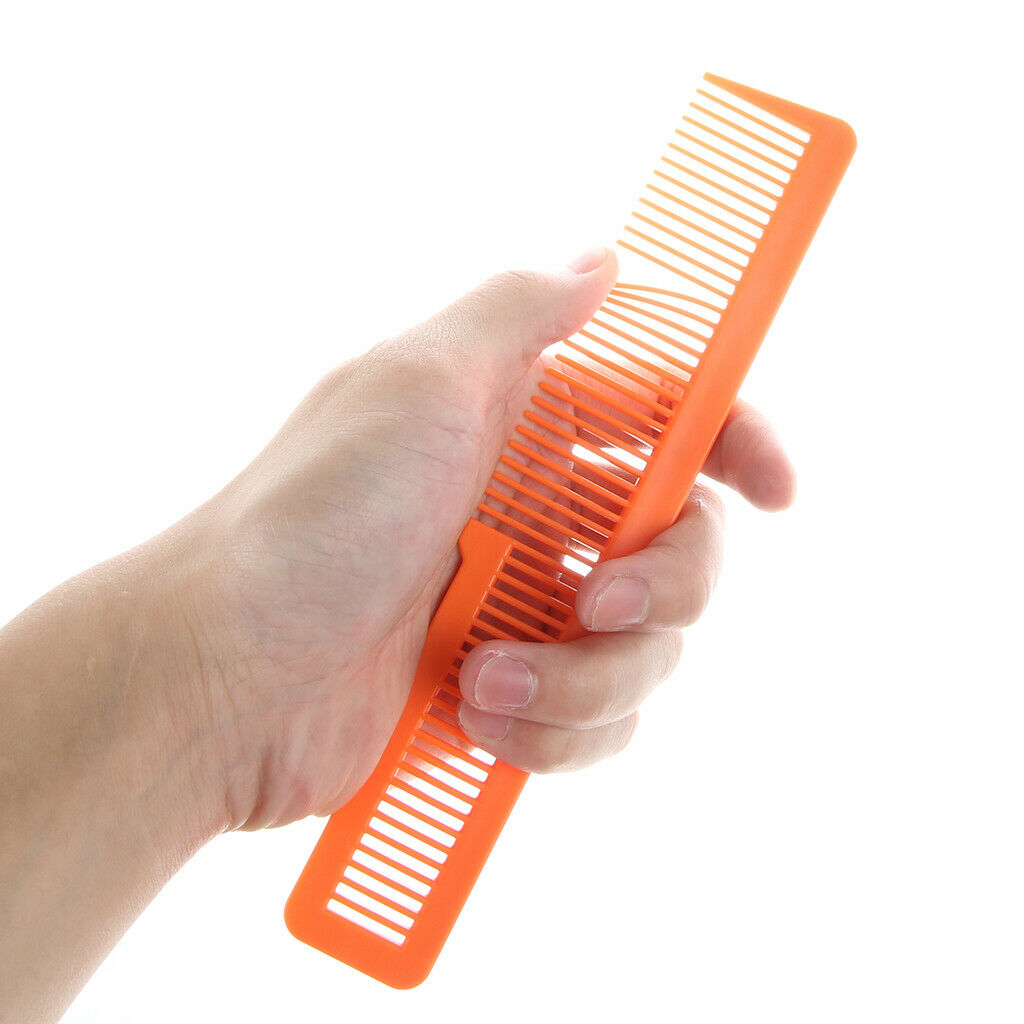 Professional Flat Top Hair Clipper Comb Styling Static-free Pink+Orange
