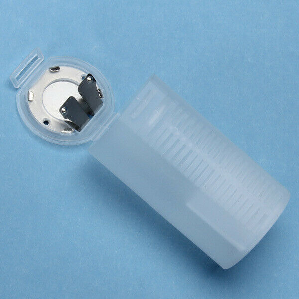4pcs 2x AA To D Size Cell Battery Adaptor White Holder Case Converter Switcher