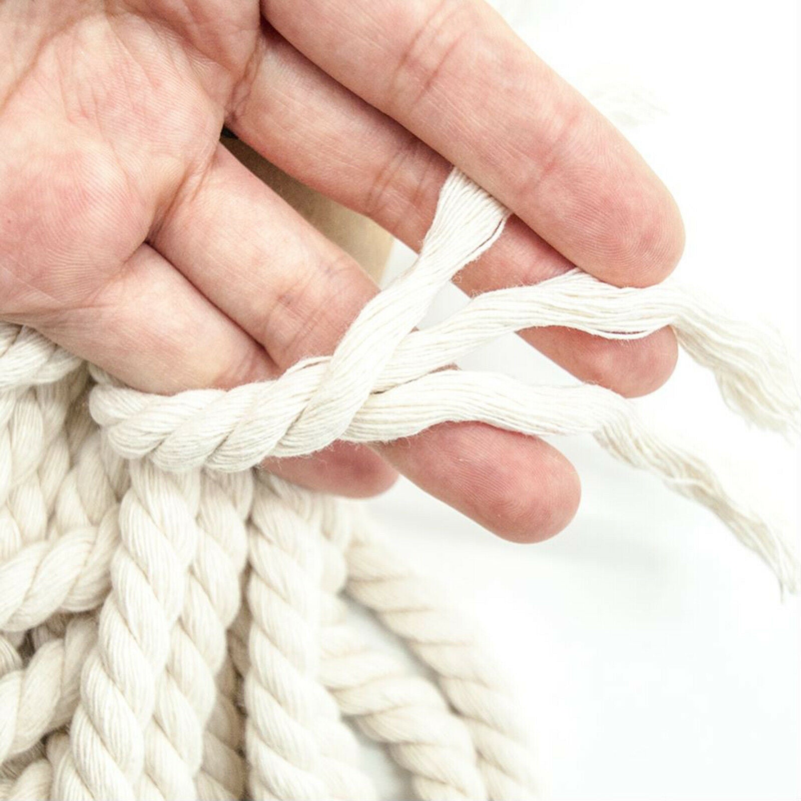 8mmx11Yards Macrame Rope 3 Strands Handmade Crafts DIY Home Decor Projects