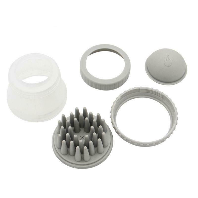 Pet Dog Cat Bath & Massage Brush, Pet Scrubber Shampoo Dispenser Silicone Brush
