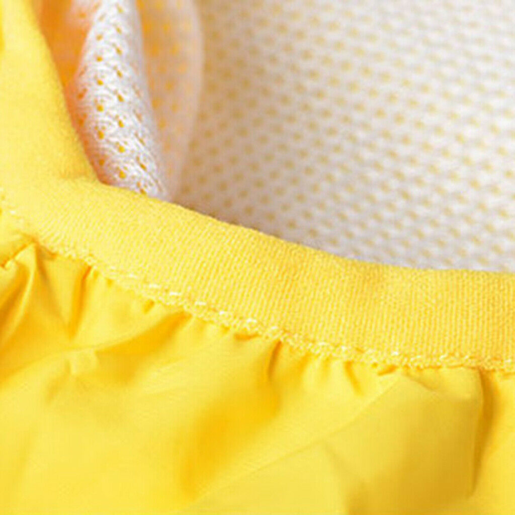 Dog Pet Waterproof Reflective Raincoat Hooded Clothes Apparel  Yellow XXL